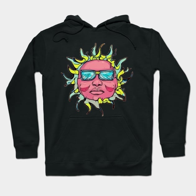 Sun wearing sunglasses? Hoodie by Sunseekers